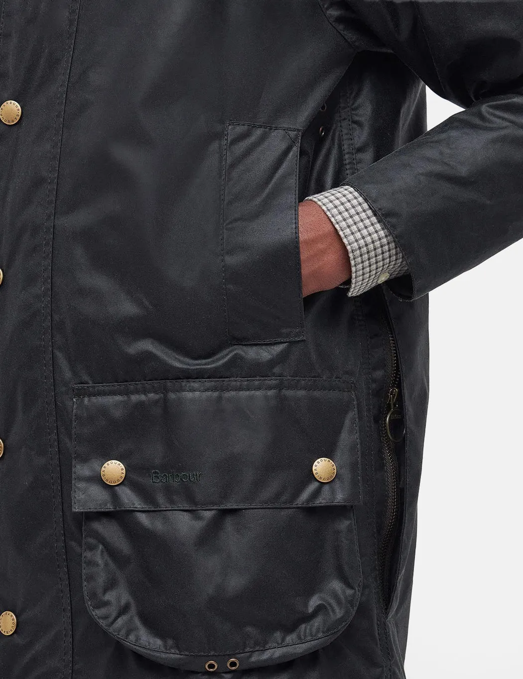 Barbour 40th Anniversary Beaufort Wax Jacket - Sage Green sold by Article London product image thumbnail 3