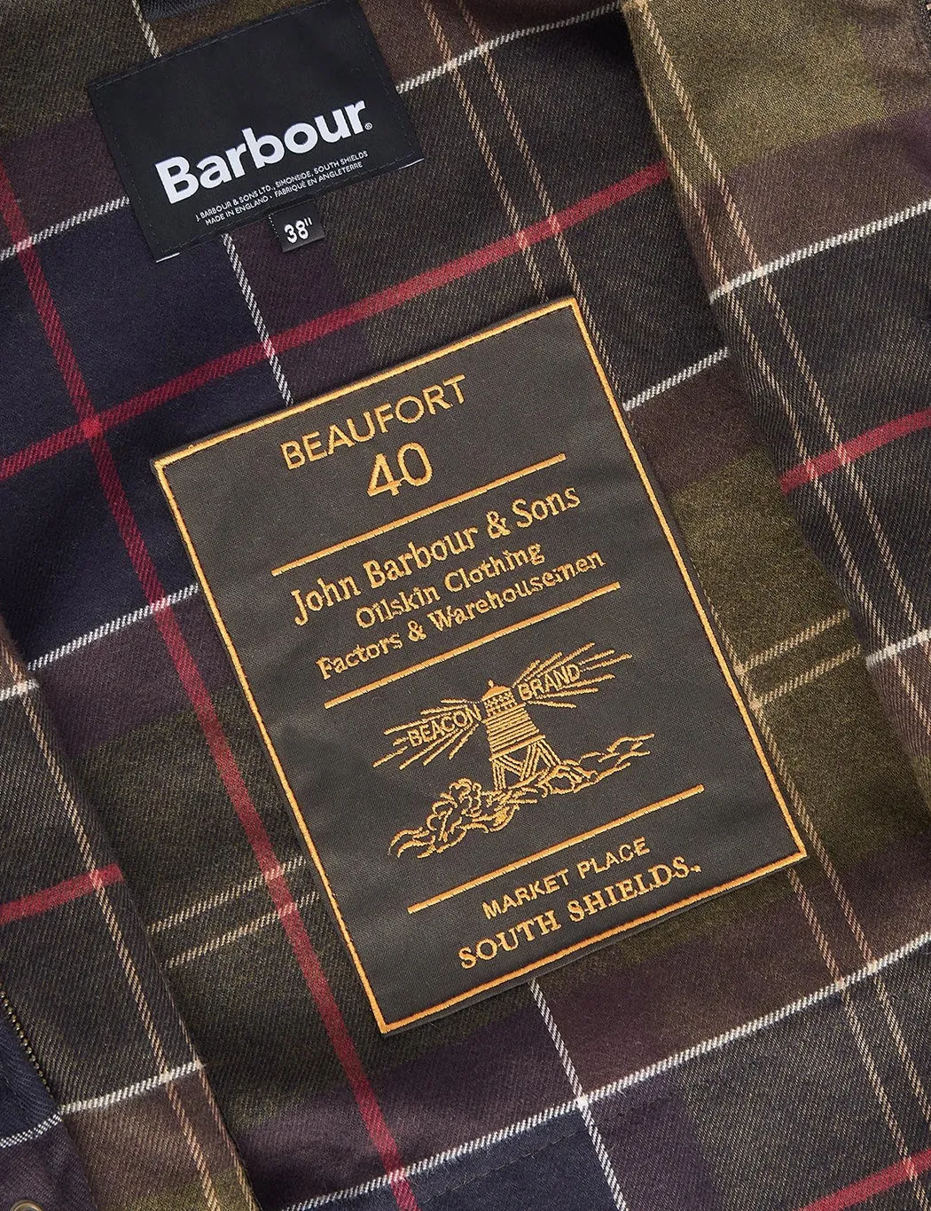 Barbour 40th Anniversary Beaufort Wax Jacket - Sage Green sold by Article London product image thumbnail 4