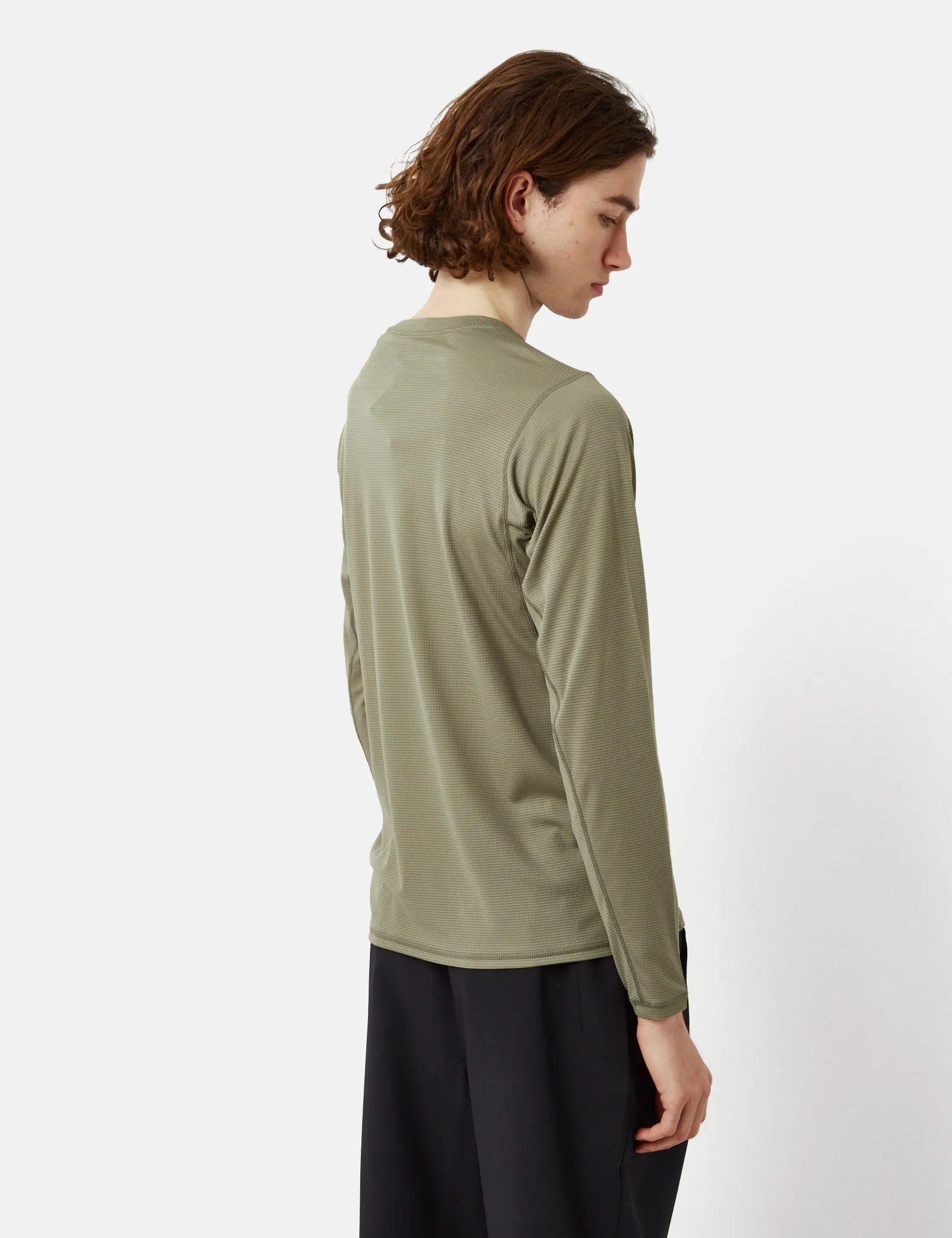Snow Peak Pe Power Dry Long Sleeve T-Shirt - Khaki Brown sold by Article London product image thumbnail 3