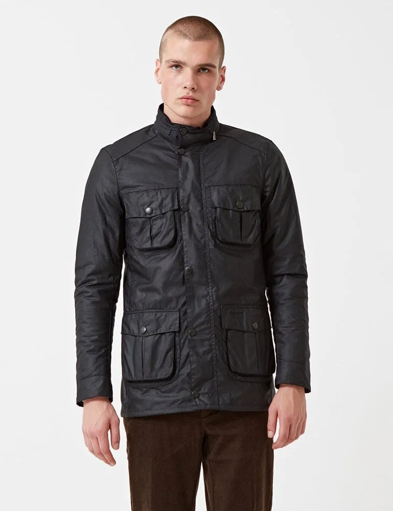 Barbour Corbridge Wax Jacket - Black sold by Article London