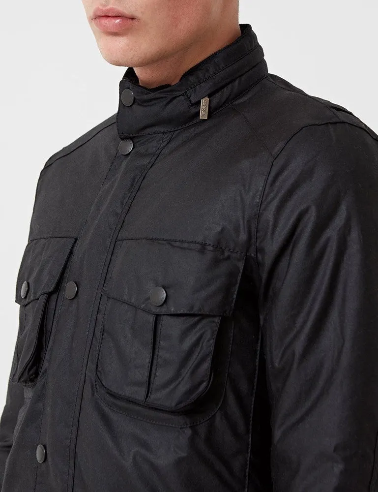 Barbour Corbridge Wax Jacket - Black sold by Article London product image thumbnail 2