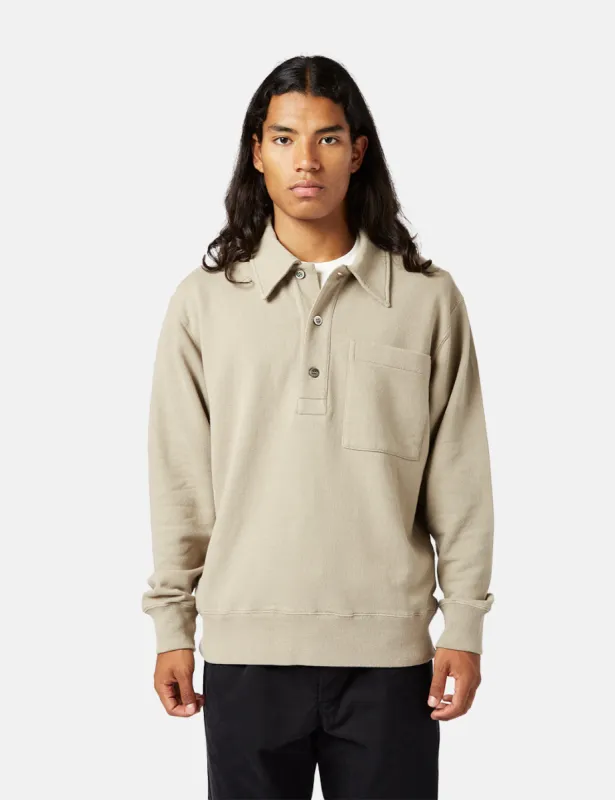 Norse Projects Fraser Tab Series Polo Shirt (Organic) - Sand Beige sold by Article London