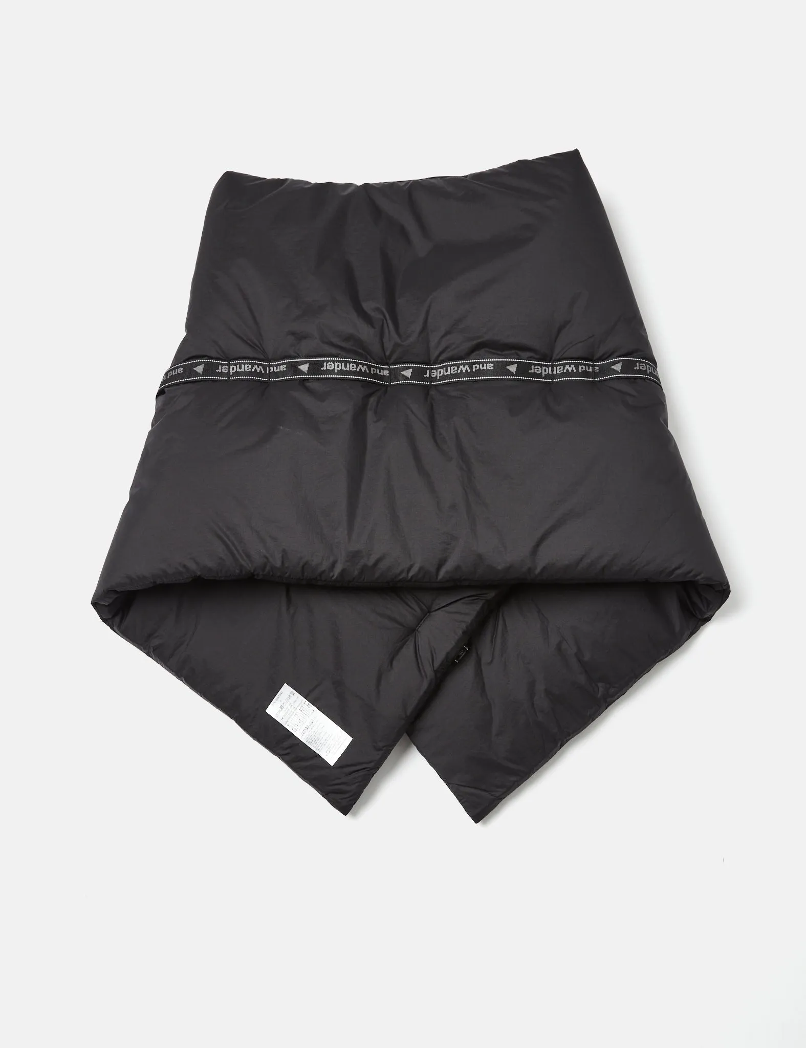 And Wander Primaloft Rip Muffler Scarf - Black sold by Article London product image thumbnail 4