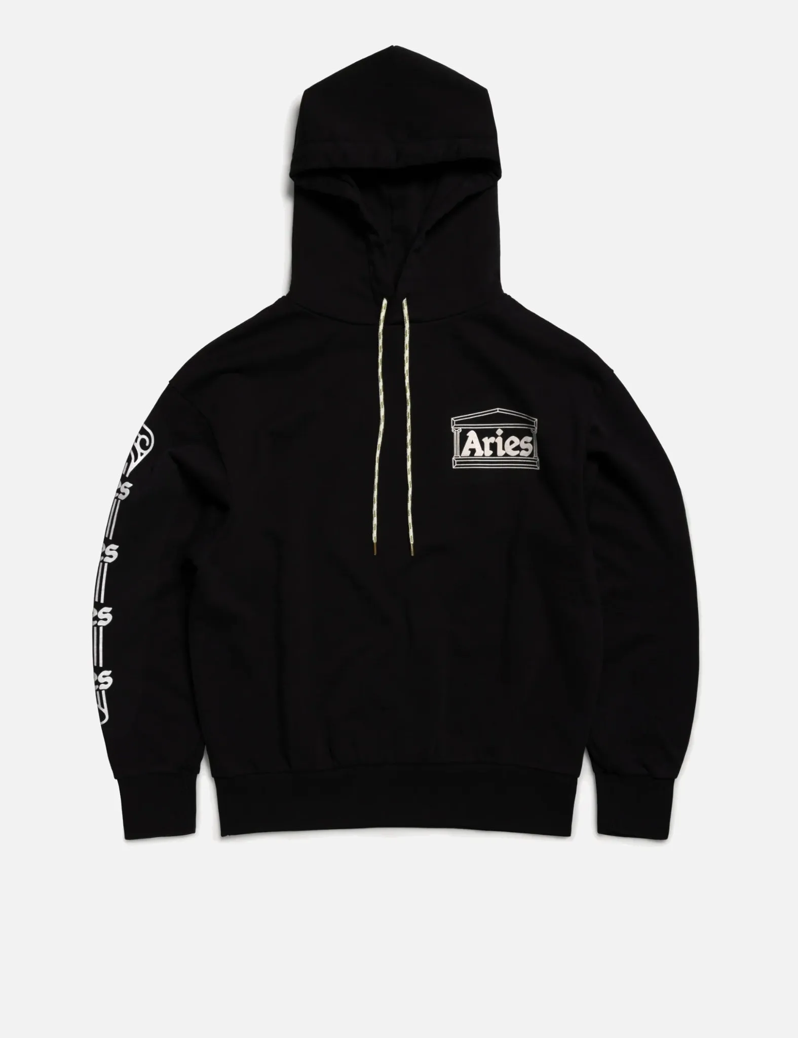 Aries Column Hoodie - Black sold by Article London product image thumbnail 5