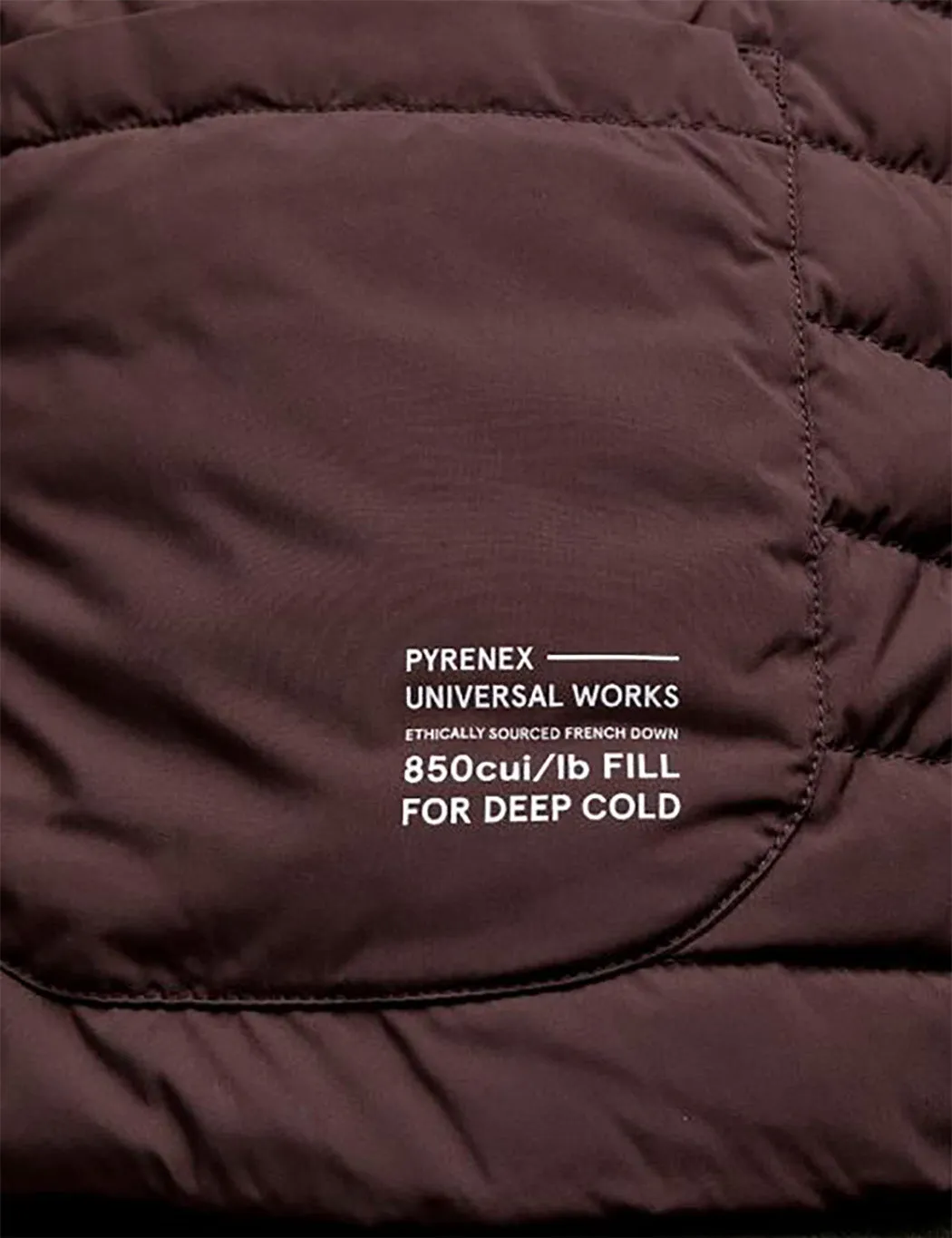 Universal Works x Pyrenex Down Overshirt - Seal Brown sold by Article London product image thumbnail 5