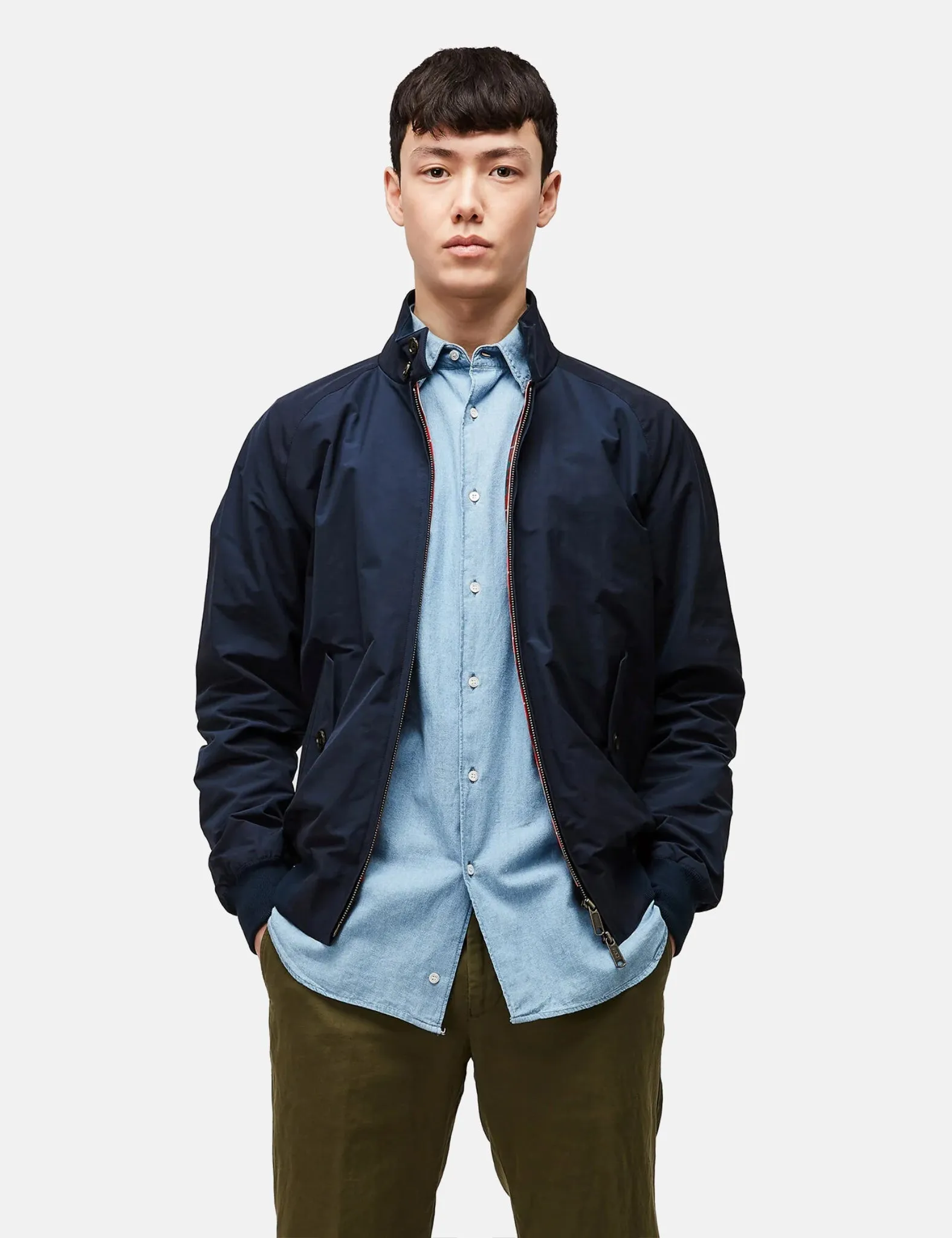 Baracuta G9 Harrington Jacket - Navy Blue sold by Article London product image thumbnail 4