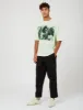 YMC Triple Reggae Print T-Shirt - Green sold by Article London