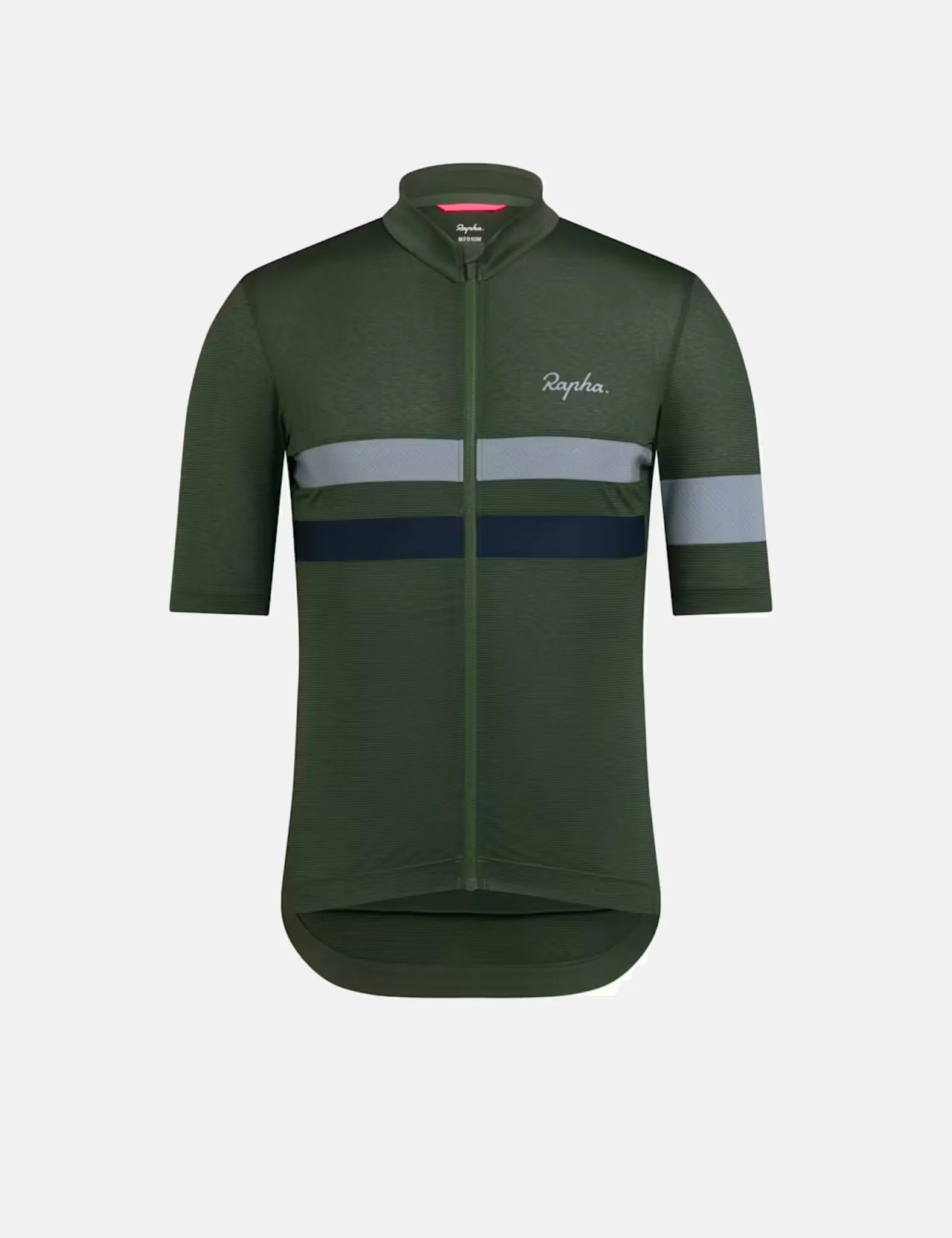 Rapha Men's Brevet Lightweight Jersey - Deep Olive/Dark Navy Blue sold by Article London