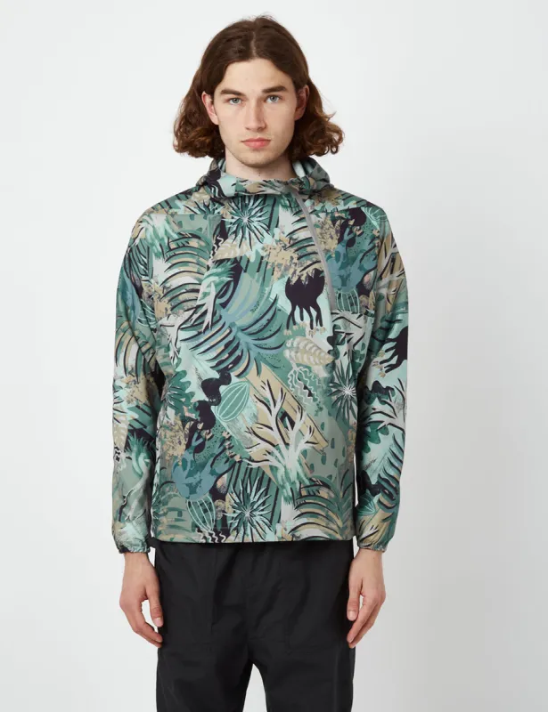 Snow Peak Printed Quick Dry Anorak - Khaki Brown sold by Article London