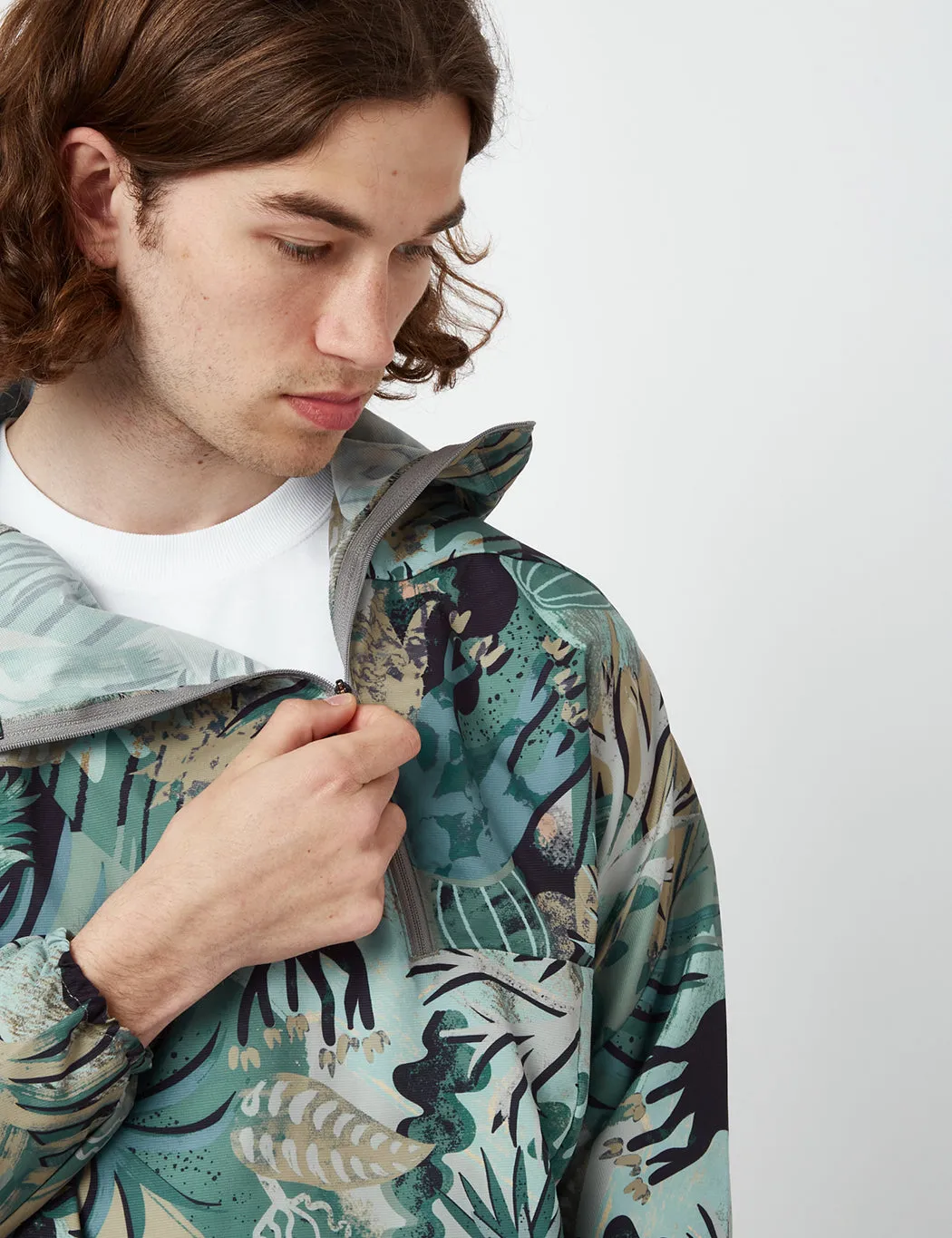 Snow Peak Printed Quick Dry Anorak - Khaki Brown sold by Article London product image thumbnail 2