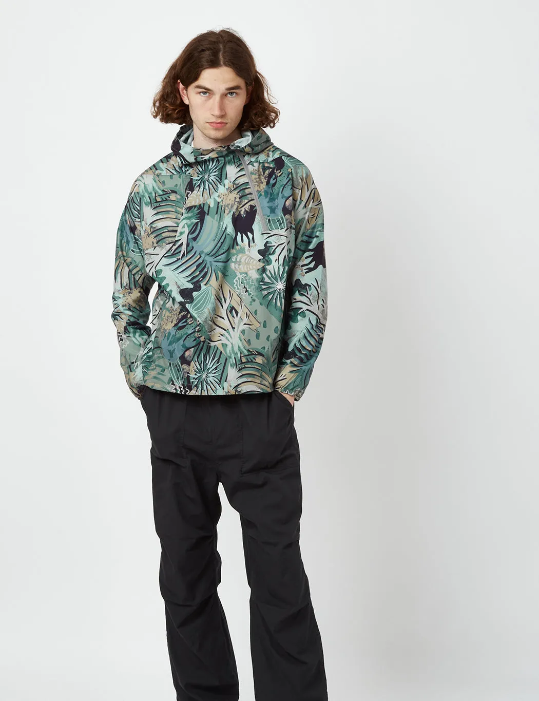 Snow Peak Printed Quick Dry Anorak - Khaki Brown sold by Article London product image thumbnail 4