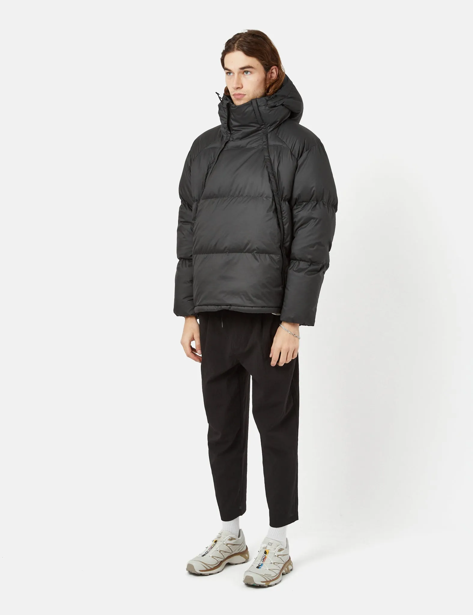 Snow Peak Recycled Light Down Pullover Jacket - Black sold by Article London product image thumbnail 4