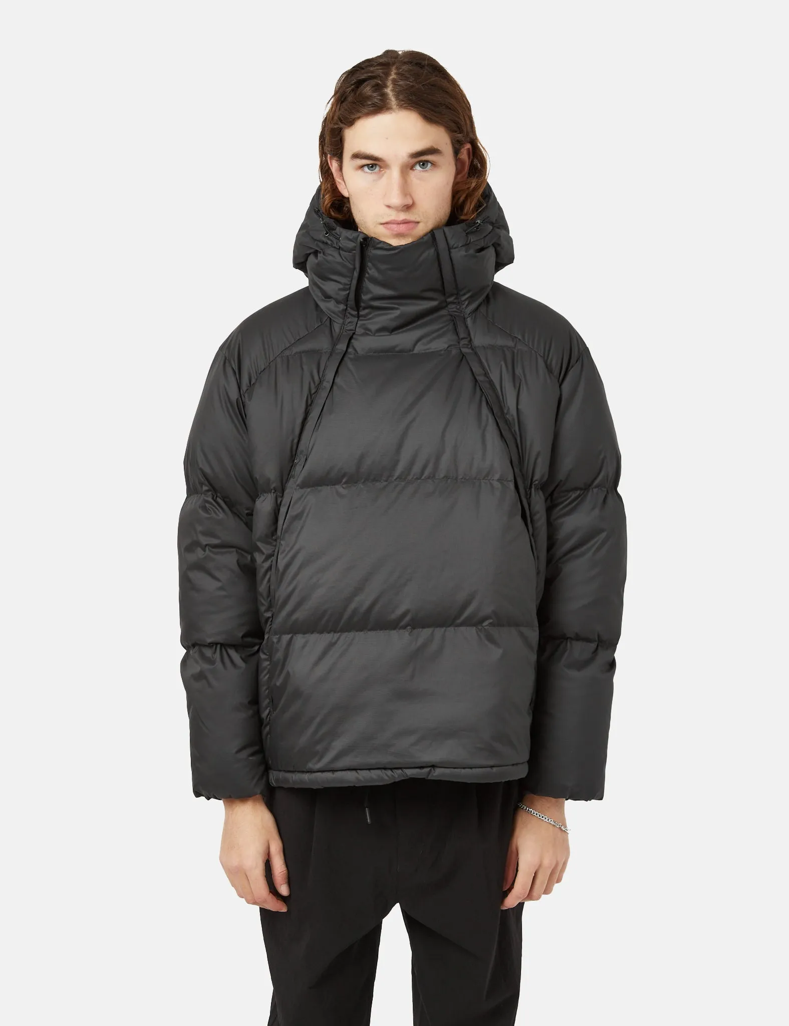Snow Peak Recycled Light Down Pullover Jacket - Black sold by Article London