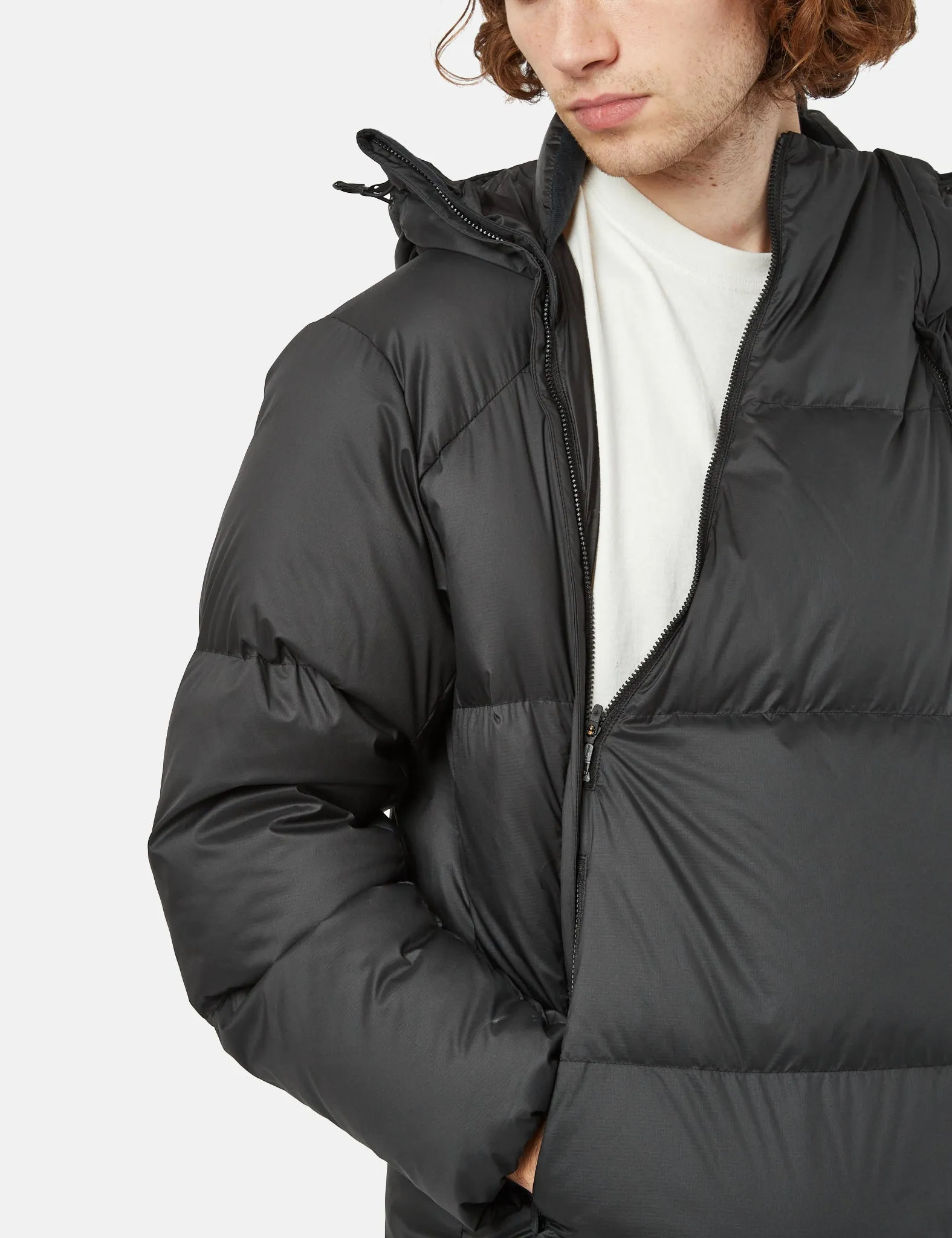 Snow Peak Recycled Light Down Pullover Jacket - Black sold by Article London product image thumbnail 3