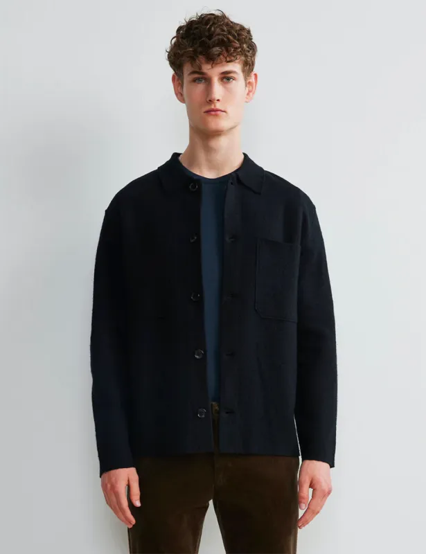 NN07 Jonas Jacket (Boiled Wool) - Black sold by Article London