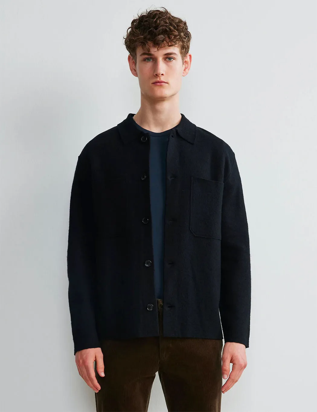 NN07 Jonas Jacket (Boiled Wool) - Black sold by Article London