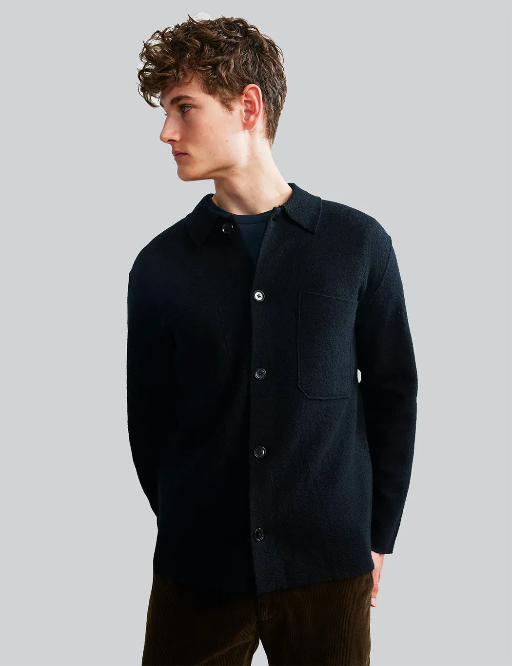 NN07 Jonas Jacket (Boiled Wool) - Black sold by Article London product image thumbnail 2