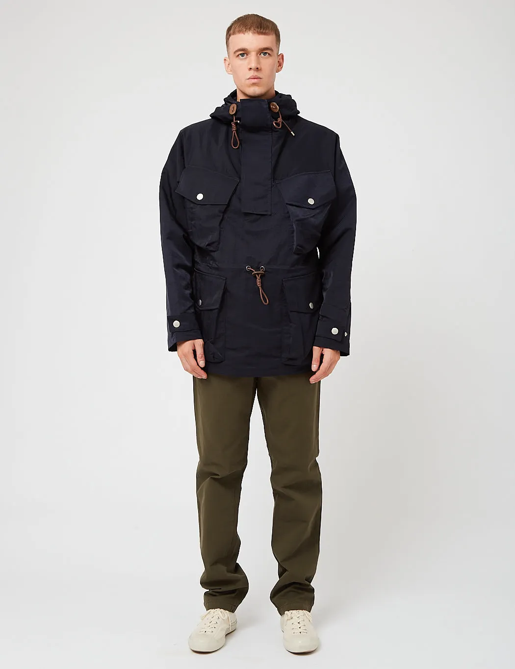 Nigel Cabourn Mountain Smock Jacket - Navy Blue sold by Article London product image thumbnail 4