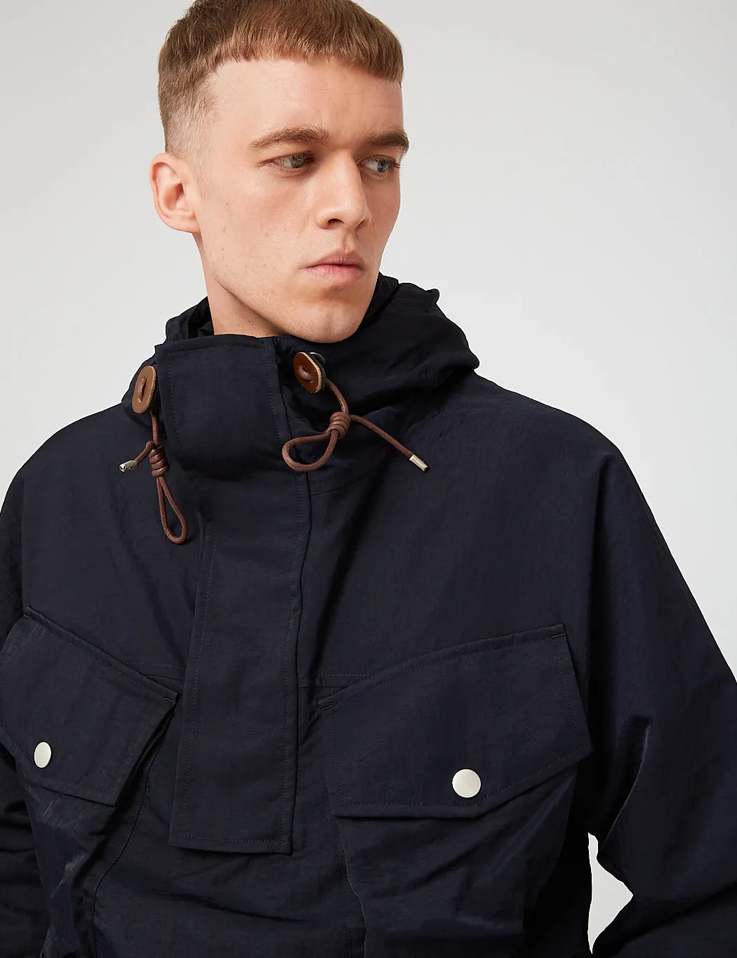Nigel Cabourn Mountain Smock Jacket - Navy Blue sold by Article London product image thumbnail 2