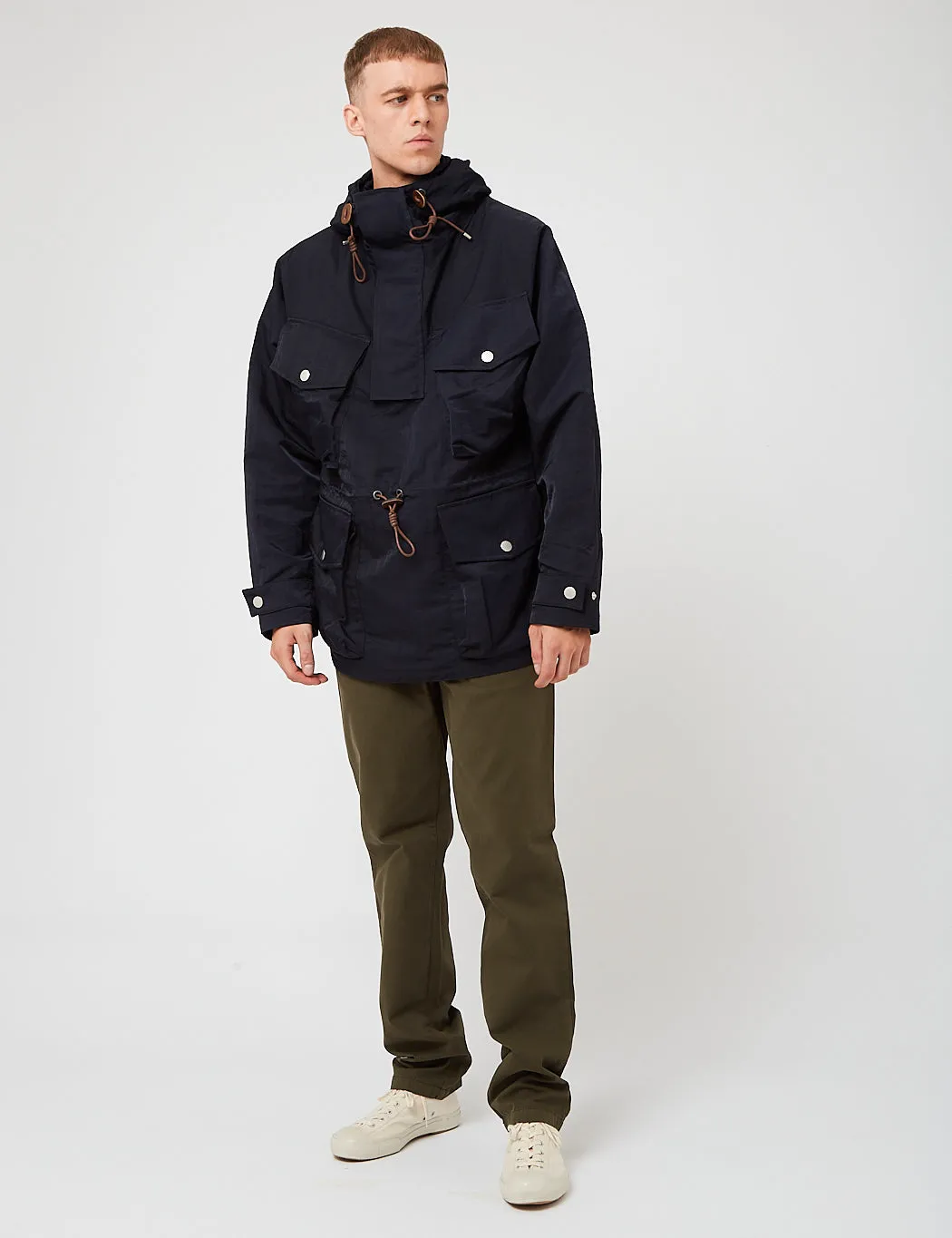 Nigel Cabourn Mountain Smock Jacket - Navy Blue sold by Article London product image thumbnail 3