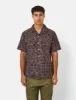 Beams Plus Open Collar Short Sleeve Shirt (Ajrak Print) - Black sold by Article London
