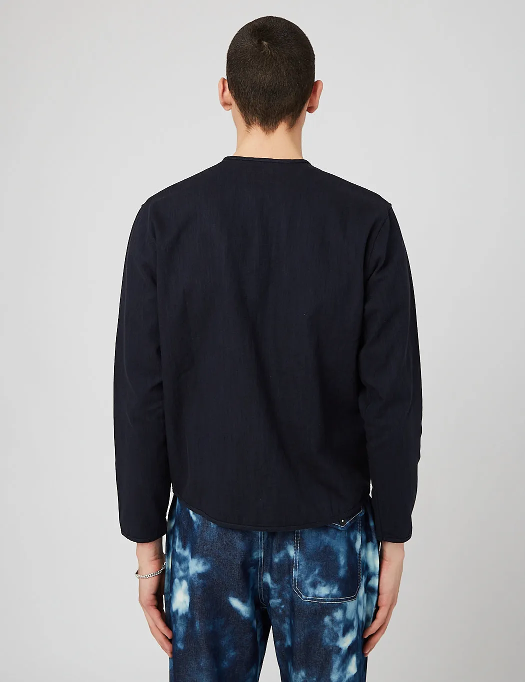 Universal Works Zip Liner Jacket - Navy Blue sold by Article London product image thumbnail 3