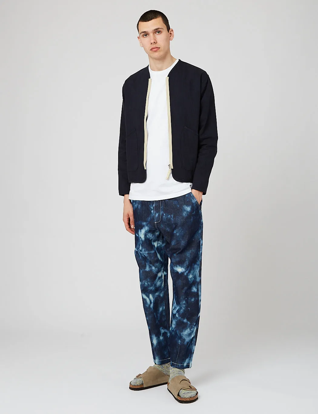 Universal Works Zip Liner Jacket - Navy Blue sold by Article London product image thumbnail 4