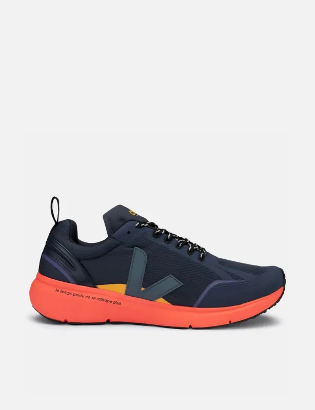 Veja x Ciele Campo Condor 2 Alveomesh Trainers - Nautico/Orange Fluo sold by Article London