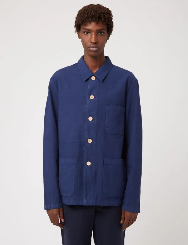 Bhode Chore Jacket (Wood Buttons) - Blueprint sold by Article London