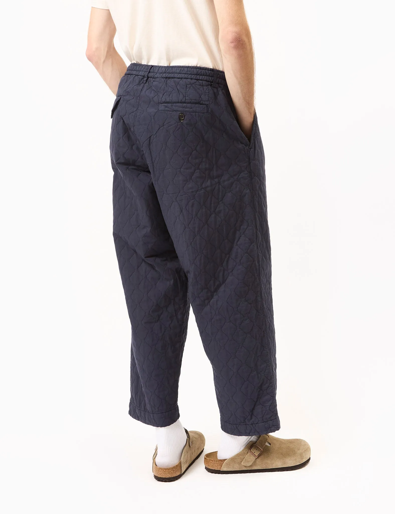 Universal Works Oxford Pant (Quilt Cotton) - Dark Navy Blue sold by Article London product image thumbnail 4
