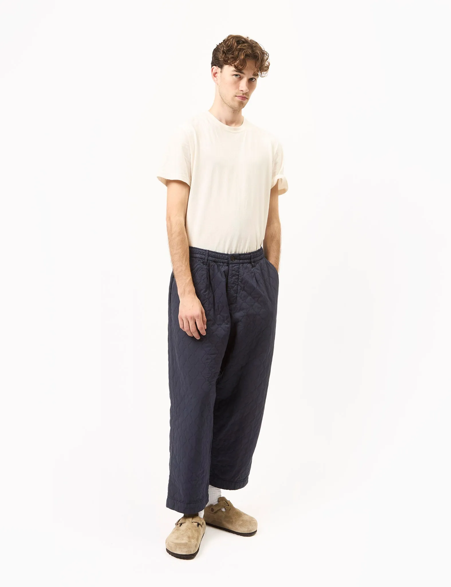 Universal Works Oxford Pant (Quilt Cotton) - Dark Navy Blue sold by Article London product image thumbnail 3