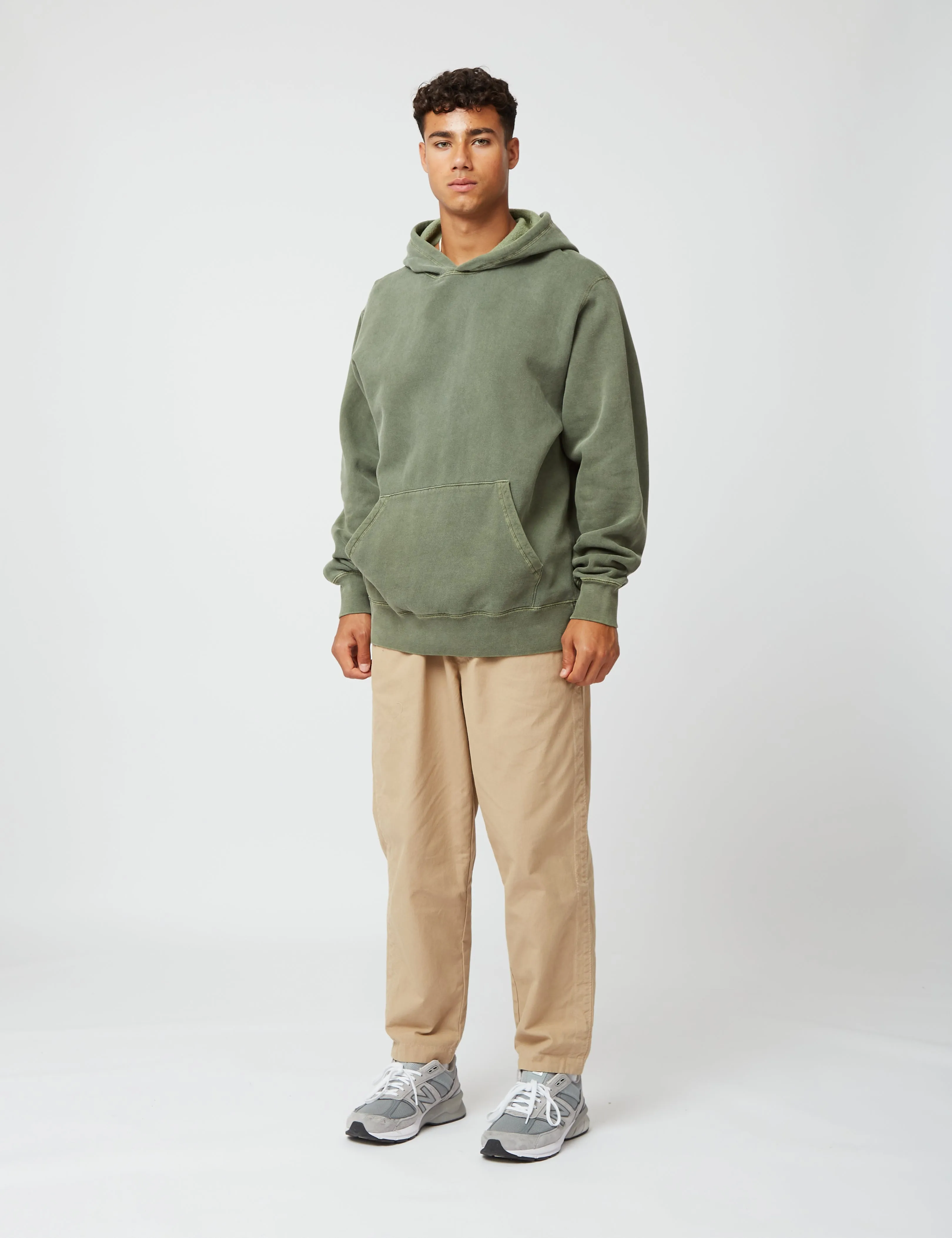 Bhode Pigment Dyed Hoodie (Organic/Canada Origin, 16oz) - Dusty Sage sold by Article London product image thumbnail 4