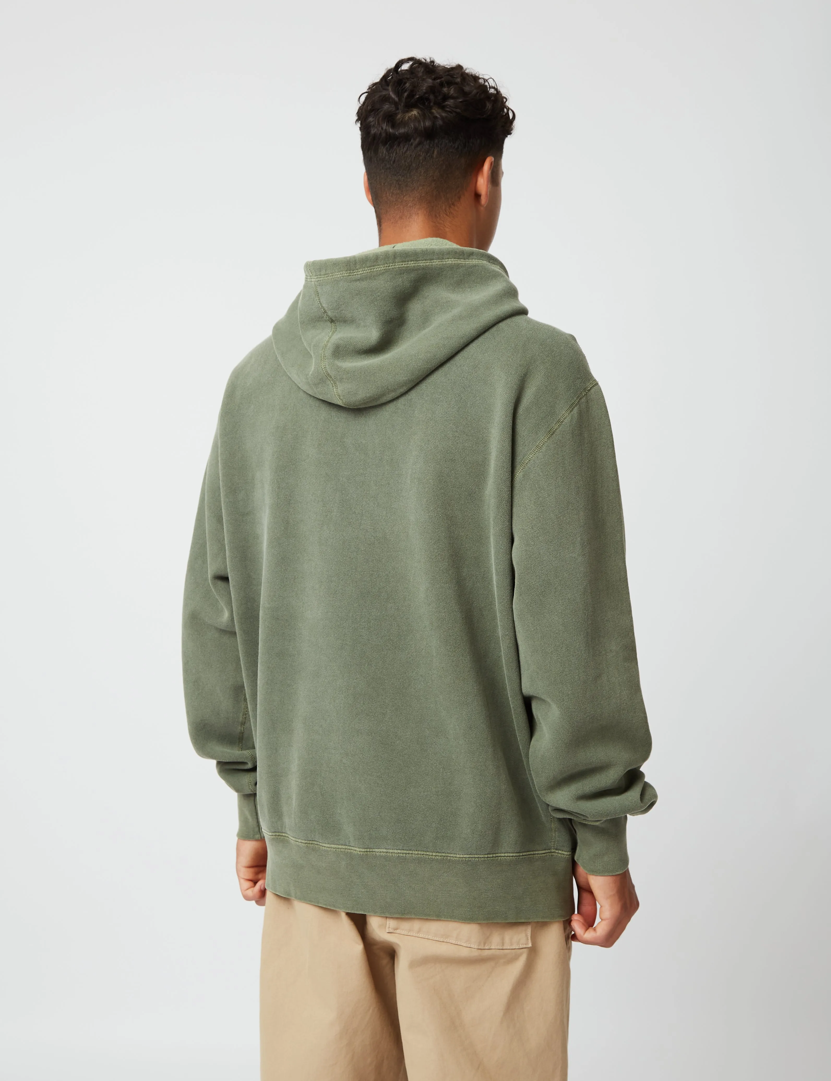 Bhode Pigment Dyed Hoodie (Organic/Canada Origin, 16oz) - Dusty Sage sold by Article London product image thumbnail 3