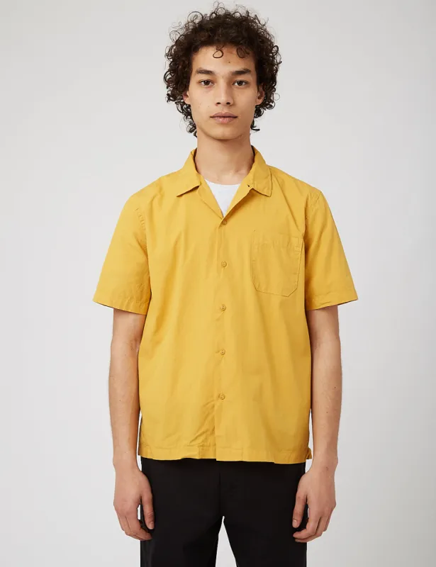 Universal Works Road Shirt (Organic Poplin) - Gold sold by Article London