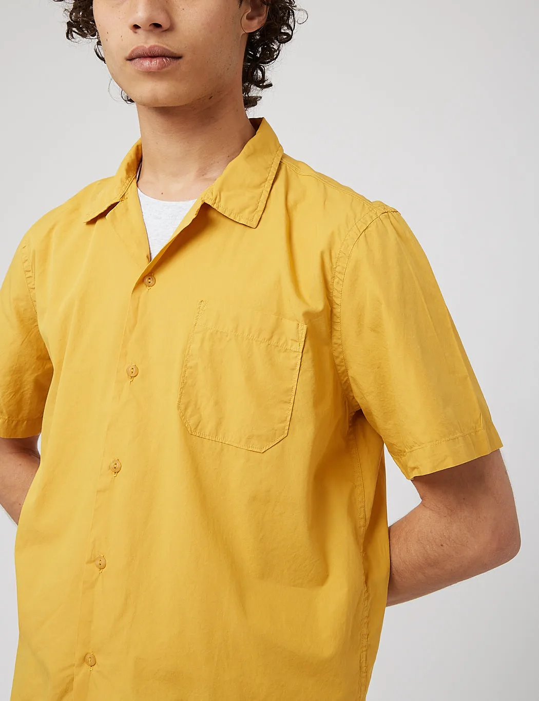 Universal Works Road Shirt (Organic Poplin) - Gold sold by Article London product image thumbnail 2