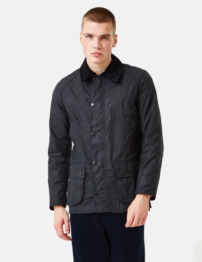 Barbour Ashby Wax Jacket - Black sold by Article London