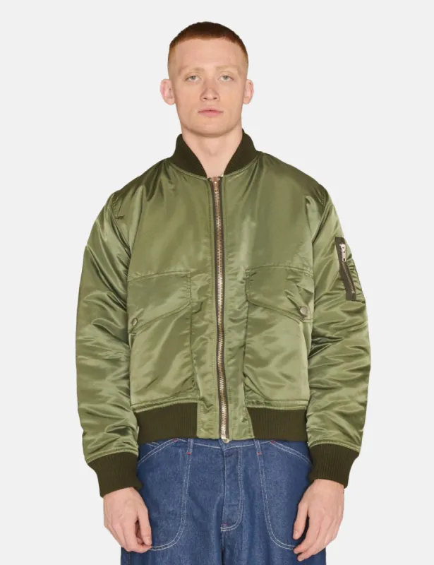 iri × KYNE オリーブ　MA-1 iri×KYNE MA-1 Jacket 新品 Lサイズ ON AIR × Alpha Industries