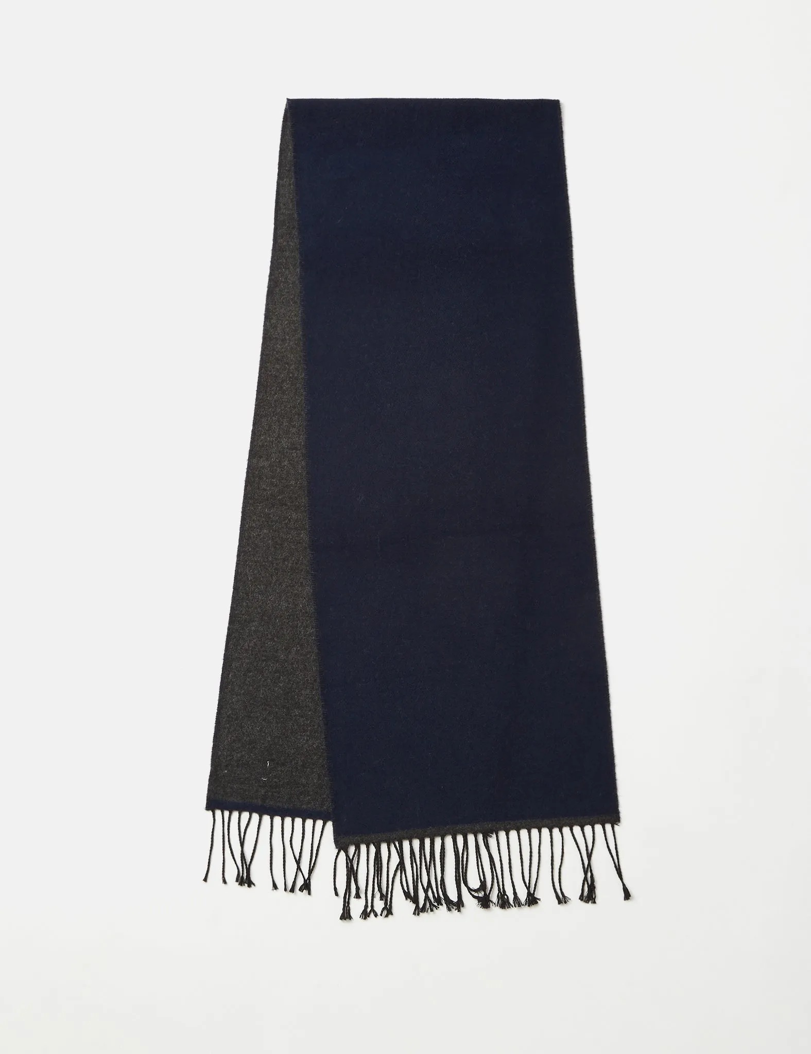 Universal Works Scarf - Navy Blue/Charcoal Grey sold by Article London product image thumbnail 4