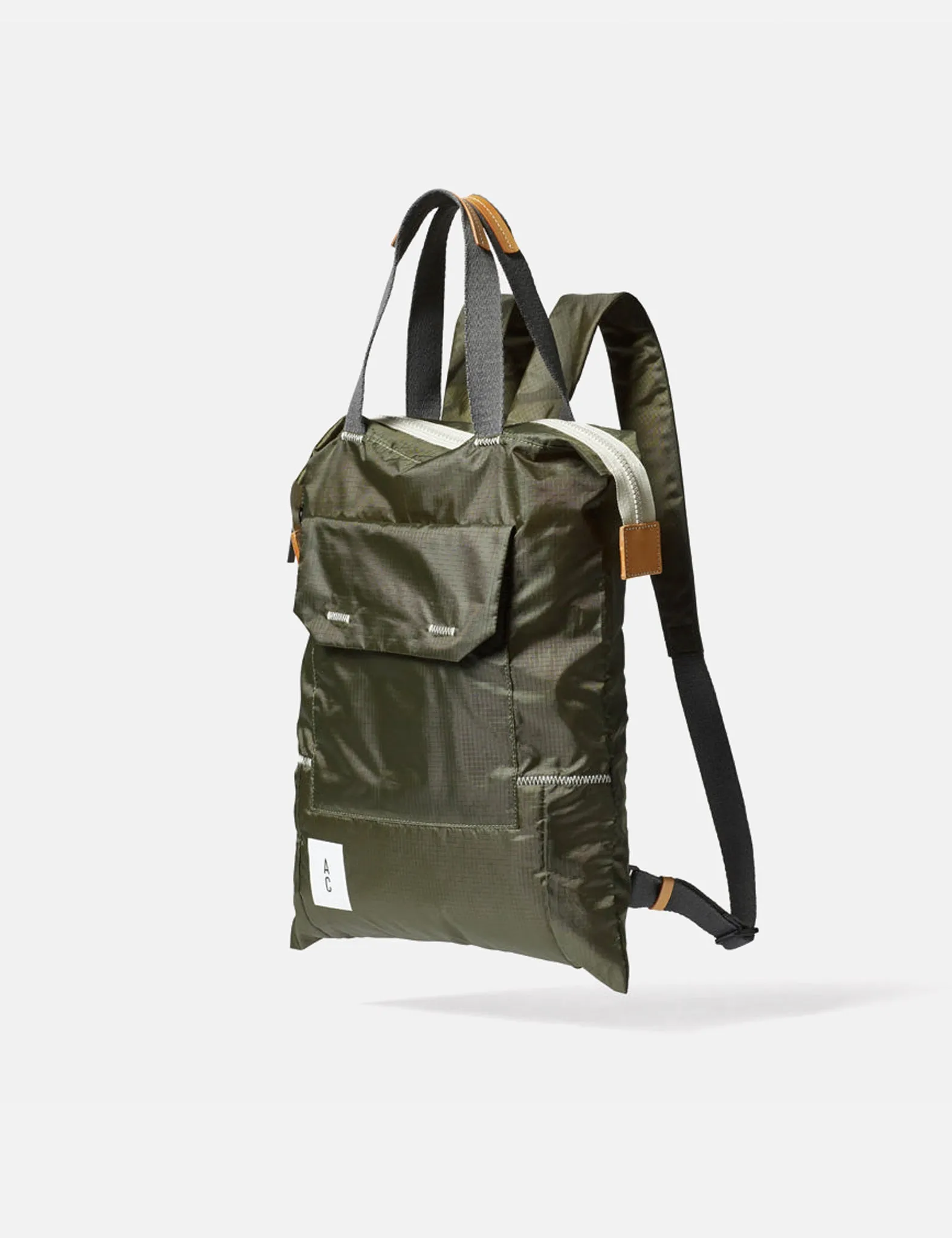 Ally Capellino Harry Padded Backpack - Khaki Brown sold by Article London product image thumbnail 2