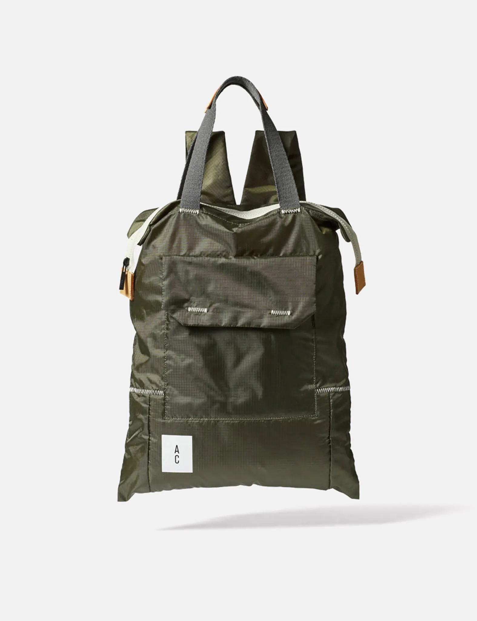 Ally Capellino Harry Padded Backpack - Khaki Brown sold by Article London