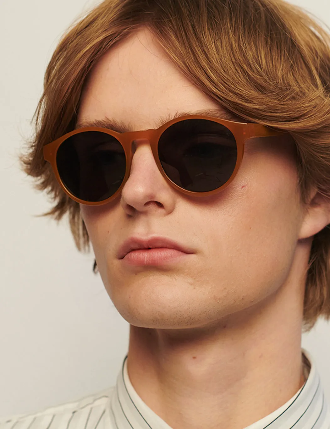 A.Kjaerbede Marvin Sunglasses - Yellow Transparent sold by Article London product image thumbnail 2