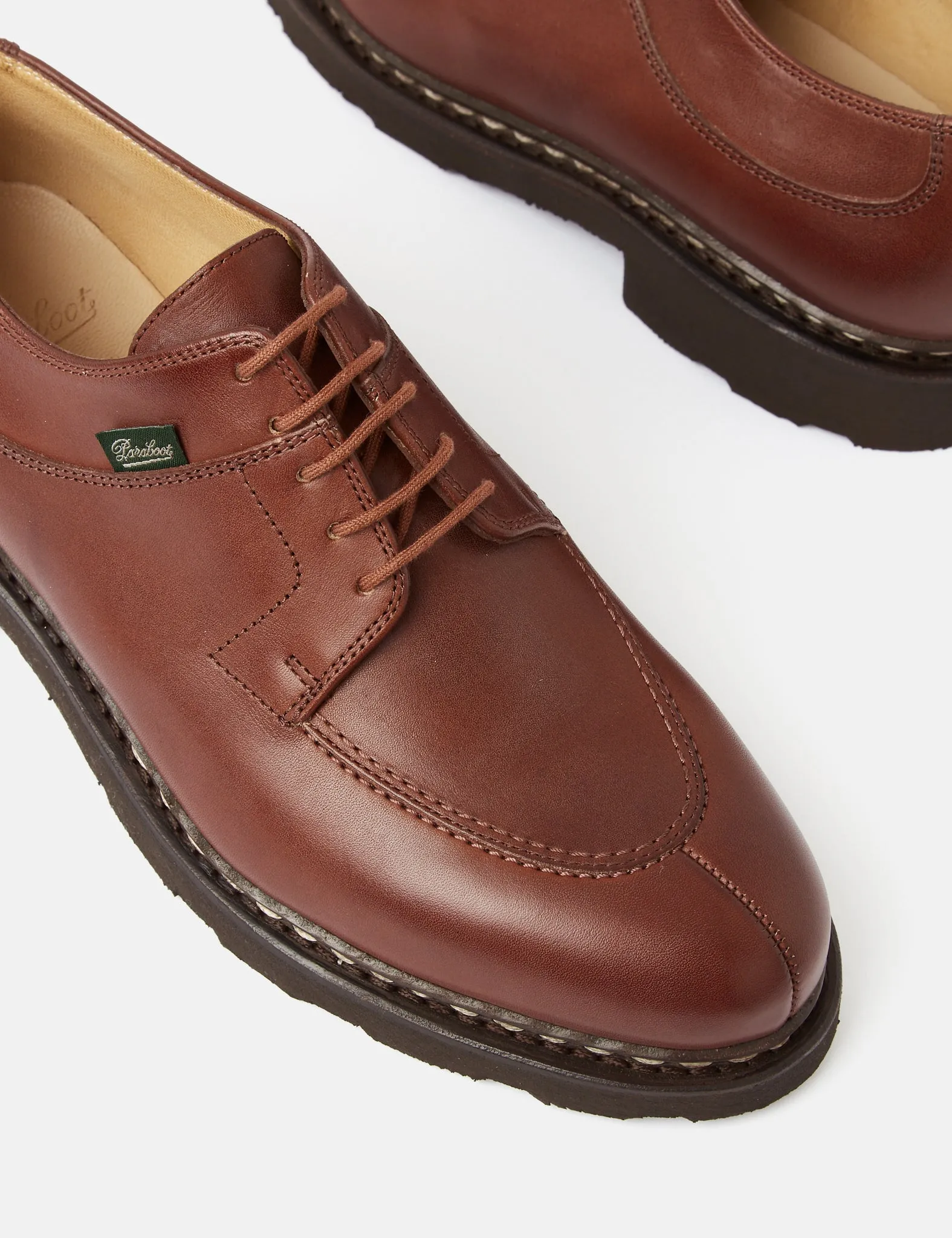 Paraboot Avignon Derby Shoe (Leather) - Tan sold by Article London product image thumbnail 4