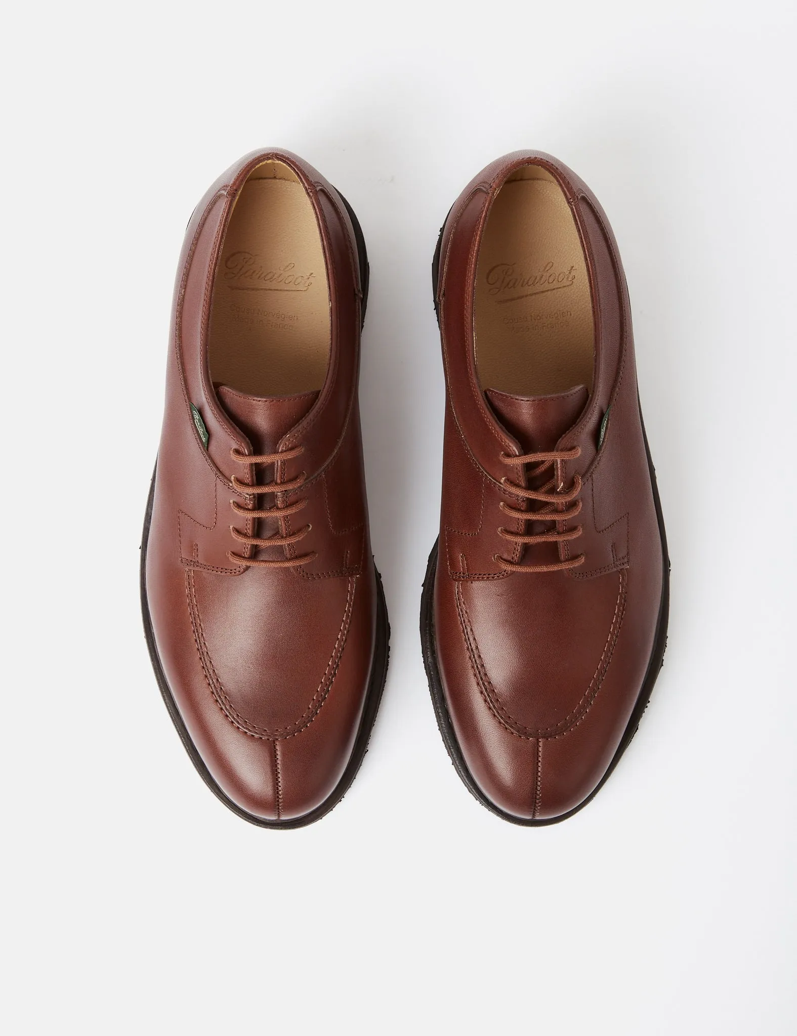 Paraboot Avignon Derby Shoe (Leather) - Tan sold by Article London product image thumbnail 5