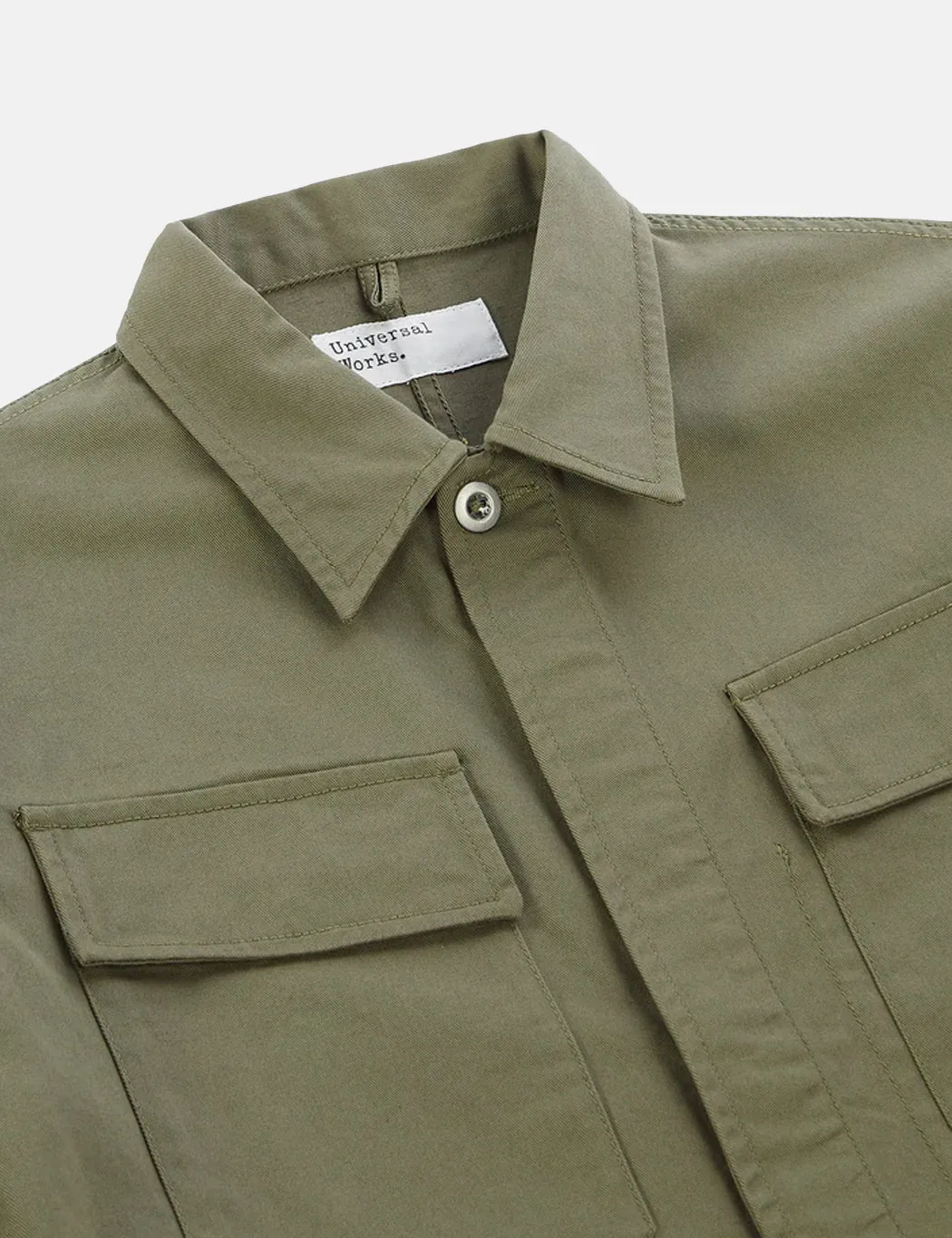 Universal Works MW Fatigue Jacket - Olive Green sold by Article London product image thumbnail 2