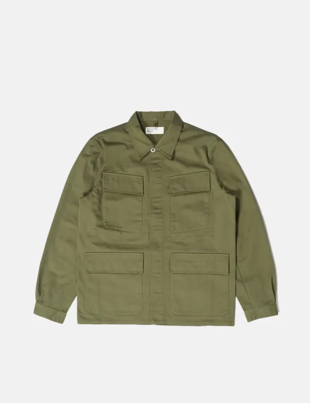 Universal Works MW Fatigue Jacket - Olive Green made by Universal Works