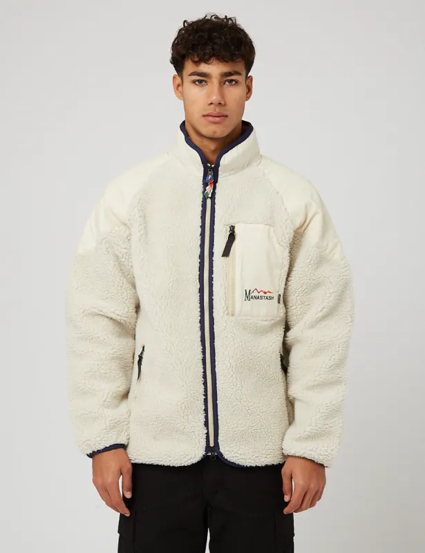 Manastash Mt. Gorilla Fleece Jacket - Neutral Beige sold by Article London