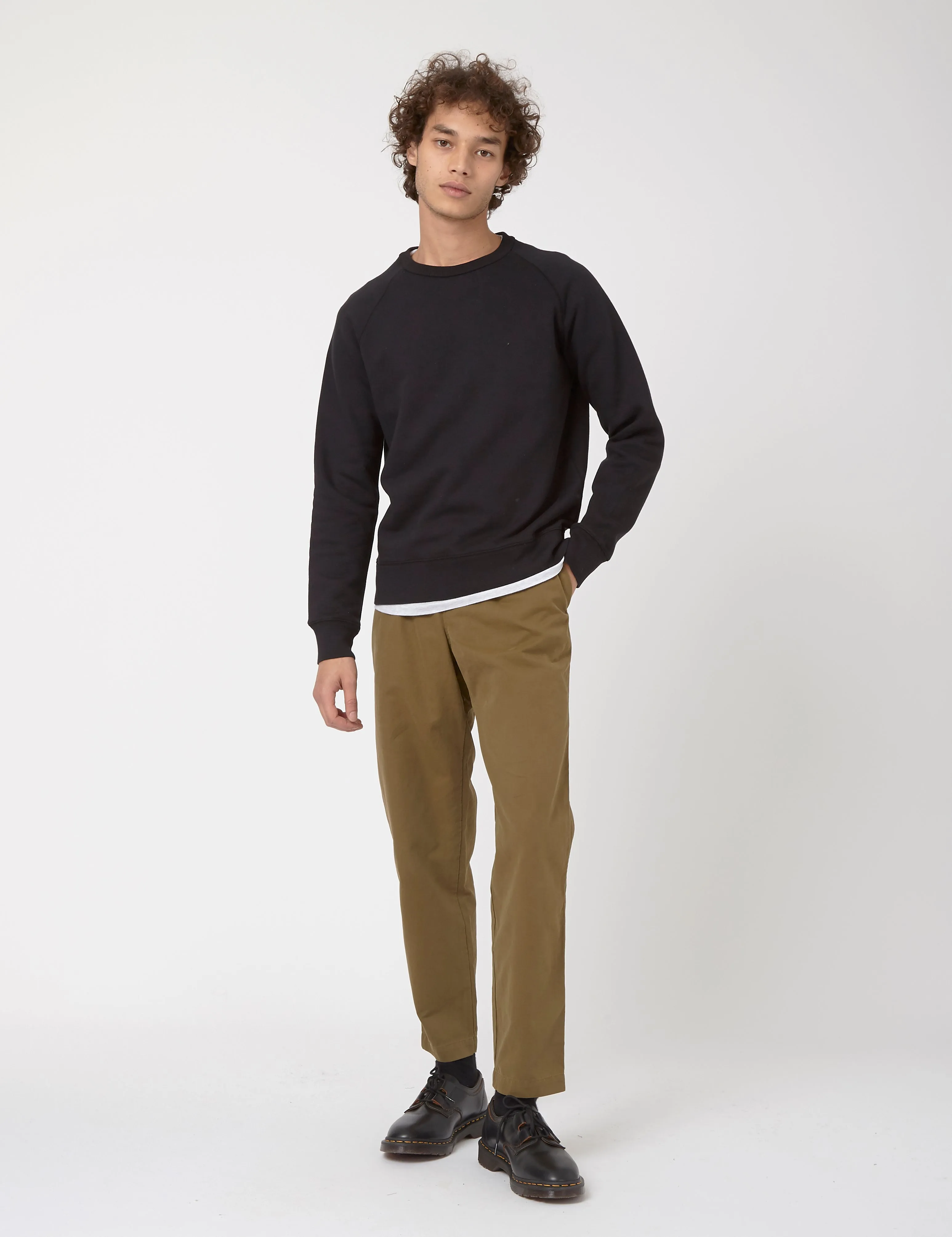 Bhode Besuto Raglan Sweatshirt (Organic Cotton) - Black sold by Article London product image thumbnail 2