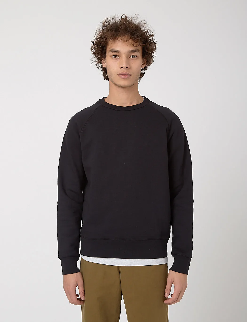Bhode Besuto Raglan Sweatshirt (Organic Cotton) - Black sold by Article London