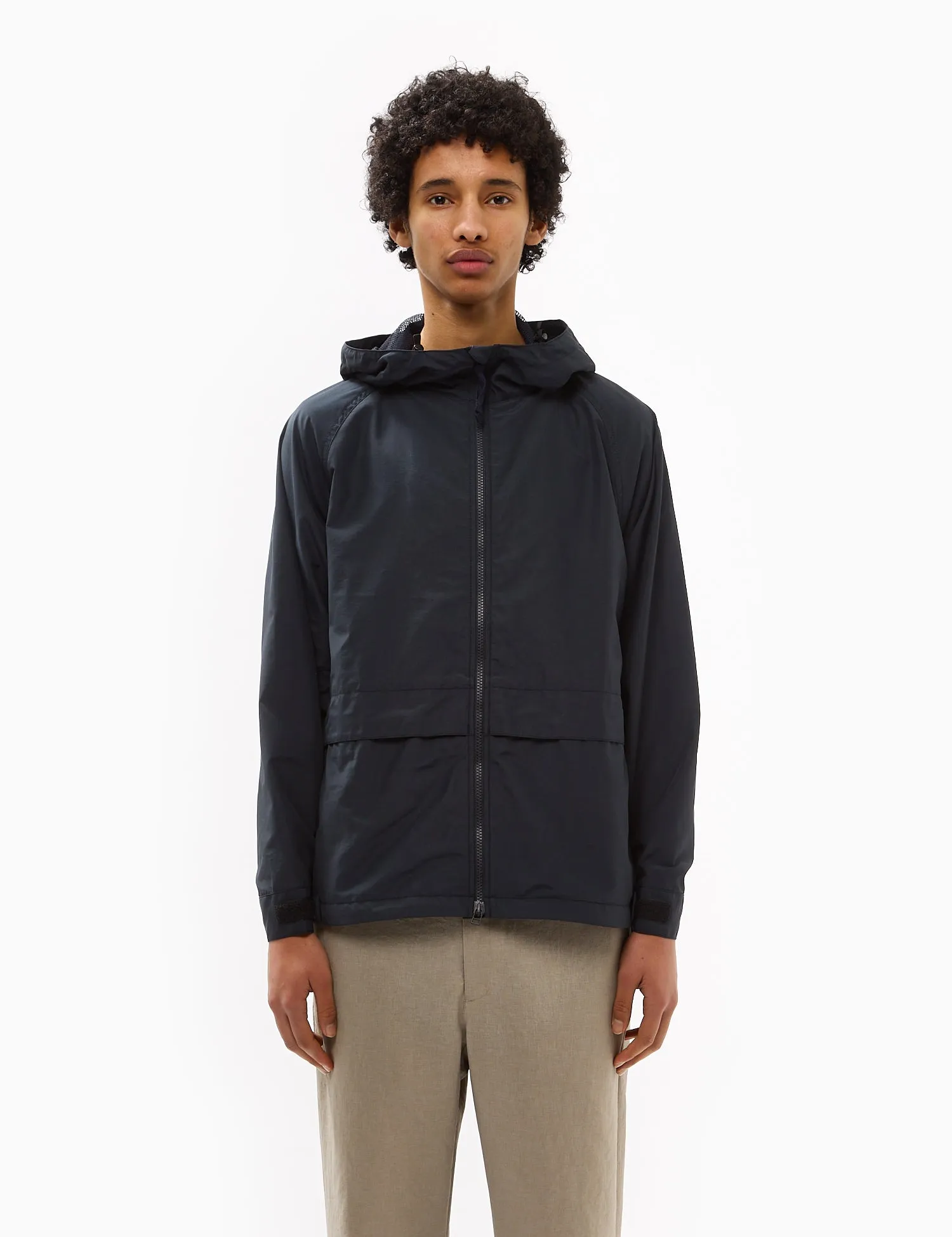 Snow Peak Light Mountain Cloth Zip Up Parka - Midnight Blue sold by Article London
