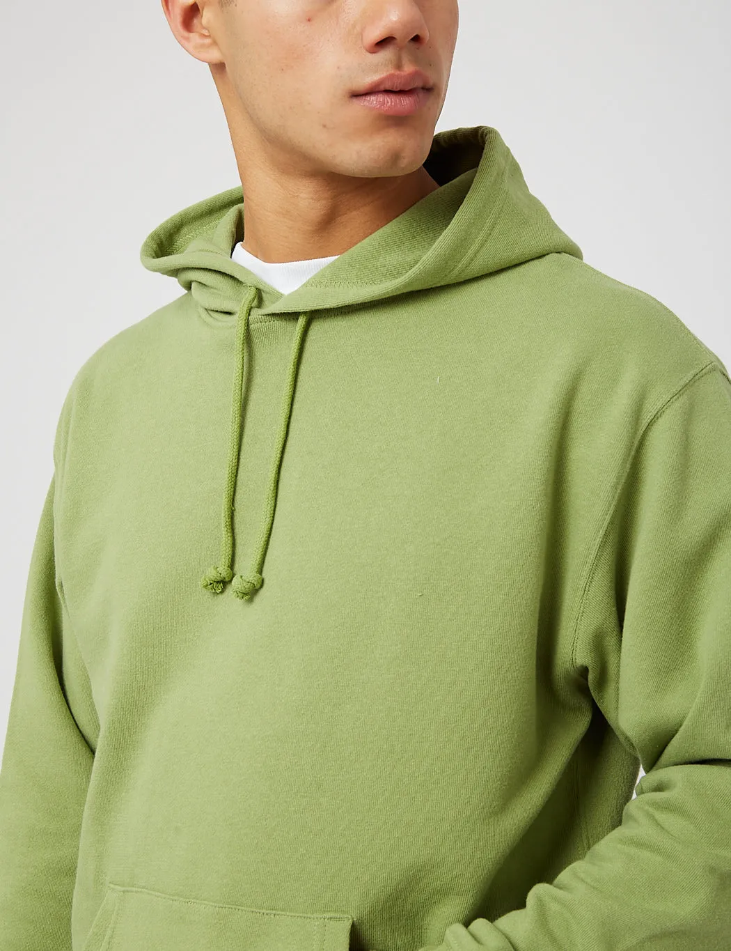 Beams Plus Hooded Sweatshirt - Green sold by Article London product image thumbnail 2